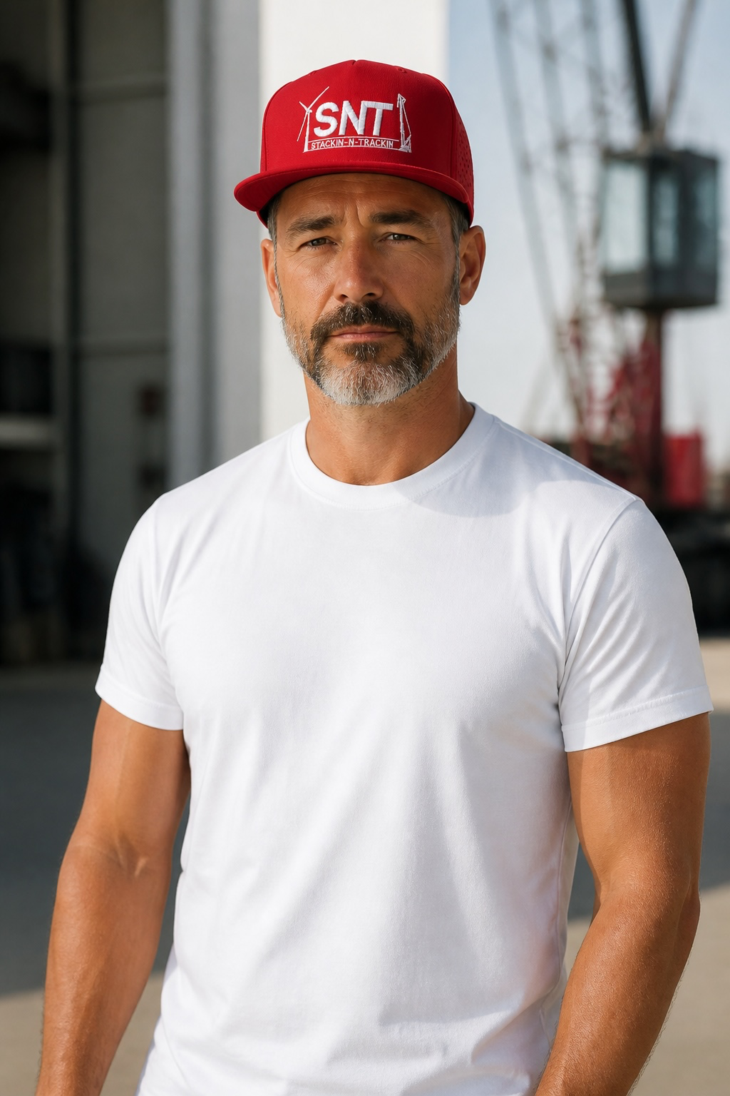Cardinal Red Embroidered