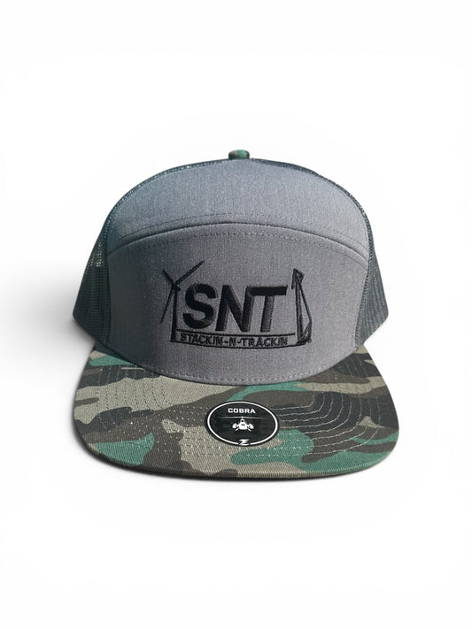 Heather Grey-Camo Bill Embroidered