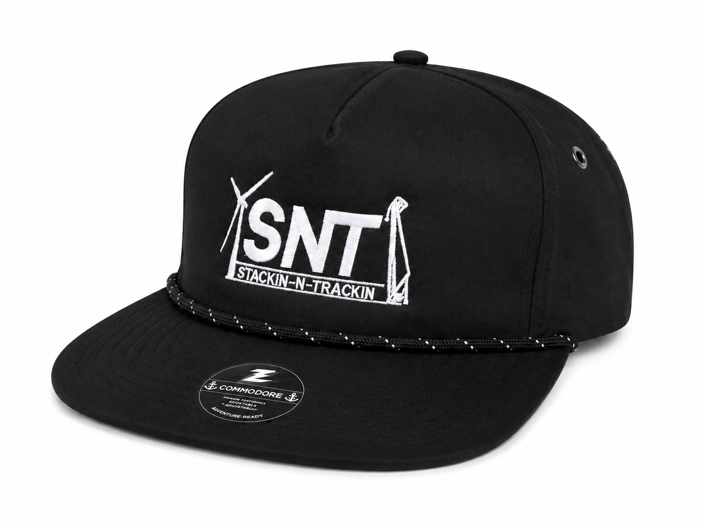 Black-Twisted Rope Embroidered