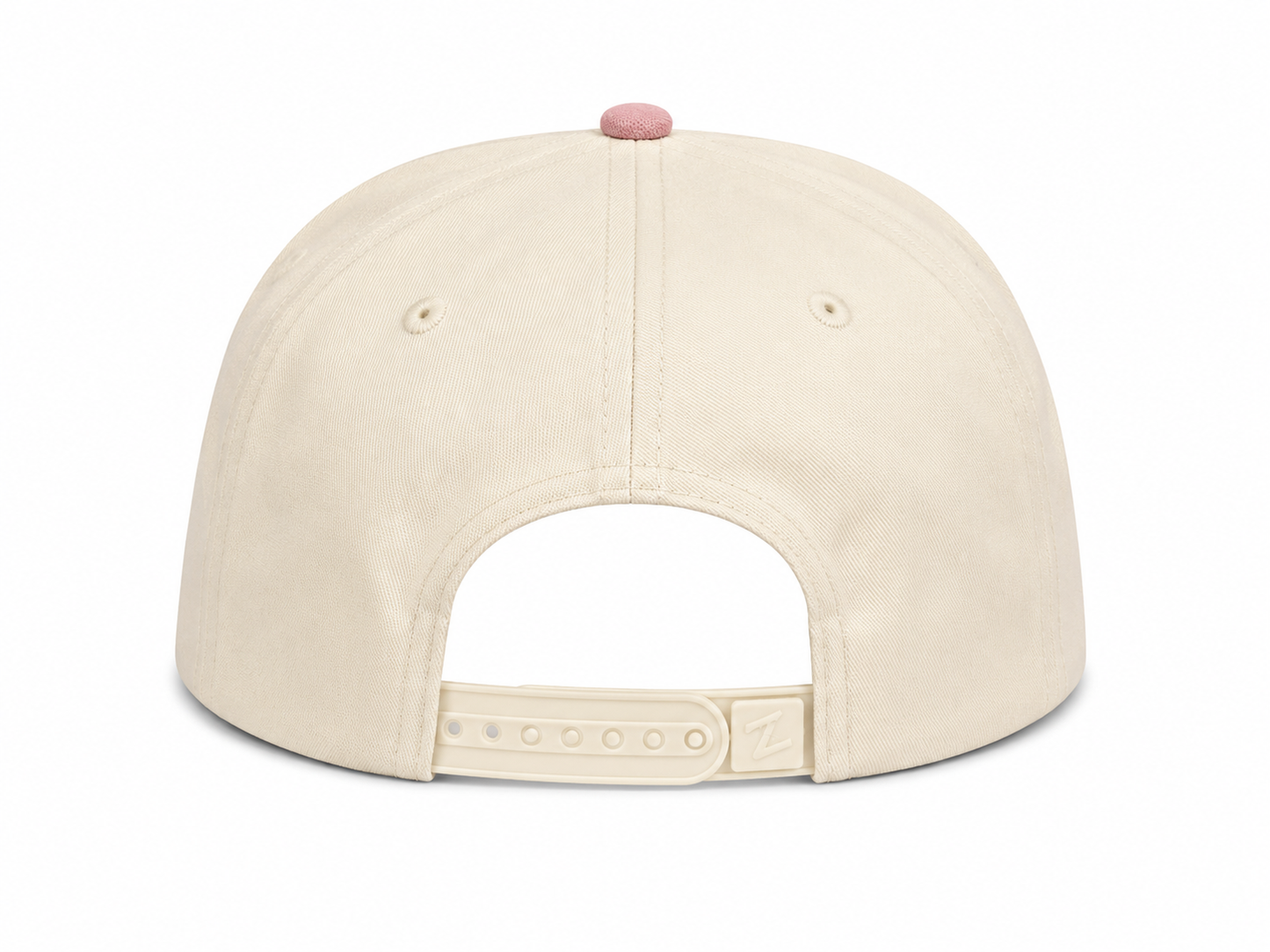 Vintage White/Pink Embroidered