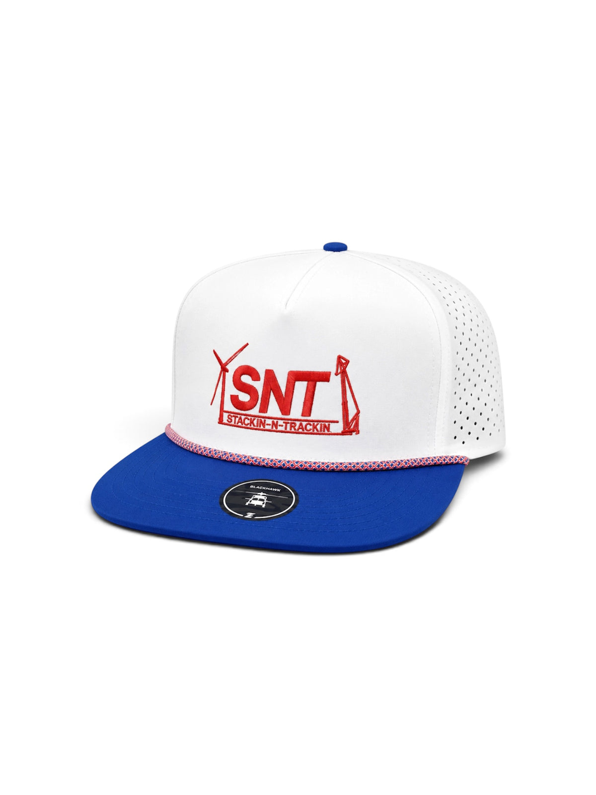 Off White- Blue bill - Blue/orange Rope Embroidered